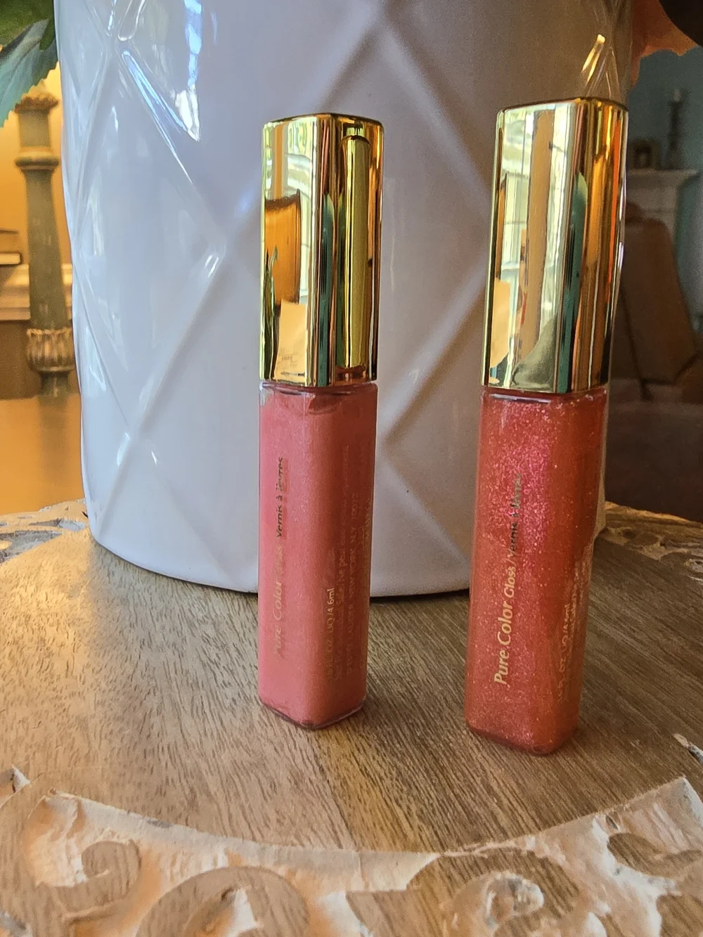 Estee Lauder Lipstick - 09 Rock Candy Shimmer & 48 Blazing Coral Sparkle